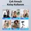 VipMarketim ALLY K28 Uzaktan Kumandalı Canlı Yayın Bluetooth Standlı Selfie Çubuğu Tripod-(5775)