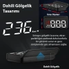 VipMarketim ALLY M3 HUD OBD2 Head-Up Display Dijital Hız Göstergesi E-OBD ve GPS Destekli OBD Arayüzlü - Alarmlı Ön Cam Ekran Projektör-(5775)
