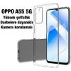 VipMarketim Ally OPPO A55 5G Kılıf Kamera Korumalı Ultra İnce Şeffaf Silikon Kılıf-(5775)