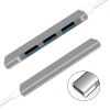 VipMarketim Ally S-803 4in1 Type-C to 4x USB3.0 HUB Çoğaltıcı Çevirici Dönüştürücü Adaptör-(5775)