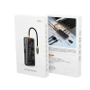 VipMarketim ALLY SW1V-PRO Type-c To USB3.0 3adet+ 3.5mm+ HDMI+ VGA+ SD + TF + Ethernet Çoğaltıcı Transparan Hub-(5775)