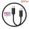 VipMarketim Ally Type-C -TO Type C 60w Qc3.0A Hızlı 0.20cm Kısa Şarj Kablosu-(5775)