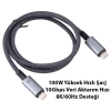 VipMarketim Ally USB 3.2 100W Type-C to Type-C 8K Görüntü-Data ve Ultra Hızlı Şarj Kablosu 1 Metre-(5775)