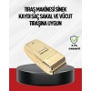 VipMarketim Altın Kaplama Kablolu Erkek Tıraş Makinesi Favori Aparatlı