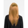 VipMarketim Altın Renk Düz Kesim İçi Astarlı Uzun Parti Peruğu Takma Saç