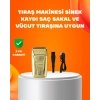 VipMarketim Altın Renk Kablolu Sakal Tıraş Makinesi Çelik Bıçaklı 3W Motor