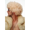 VipMarketim Altın Renk Kıvırcık Afro Parti Peruğu