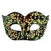 VipMarketim Altın Renk Pul Payet İşlemeli Balo Maskesi