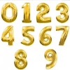 VipMarketim Altın Sarısı Folyo Rakam Balon 1 Metre
