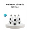 VipMarketim Ampul Tipi WiFi Kamera 2MP Lensli Full HD Görüntü ve Akıllı Hareket Algılama