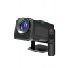 VipMarketim Android Projeksiyon Siyah Taşınabilir Sinema Projektörü 4k 1080p Ev Sineması Bluetooth