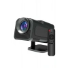 VipMarketim Android Projeksiyon Siyah Taşınabilir Sinema Projektörü 4k 1080p Ev Sineması Bluetooth