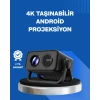 VipMarketim Android TV 11 İşletim Sistemli Elektrikli Odaklama Projektör