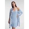 Vipmarketim Anıl İp Askılı V Yaka Kadın Viskon Çiçek Desenli Yazlık Mini Dantel Detaylı Gecelik Sabahlık (kod:5814)