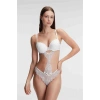 Vipmarketim Anıl Fantezi Destekli Balenli Kaplı Dantel Detaylı Sütyen Slip İç Çamaşırı Takımı (kod:4840)