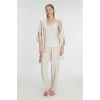 Vipmarketim Anıl Kadın 3’lü Sabahlık, Atlet Ve Pantolon Takımı Dantel Detaylı, Gecelik Set (kod:11215)