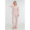 VipMarketim Anıl Kadın Cotton Modal Uzun Kol Pijama Takımı (Kod:11292)