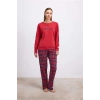 Vipmarketim Anıl Kadın Uzun Kol Sweatshirt Pijama Takımı (kod:11579)