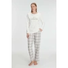 VipMarketim Anıl Uzun Kol Pamuklu Kışlık Pijama Takımı