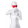 VipMarketim Anonymo BDSM Maske, PU deri, kırmızı, 65 cm