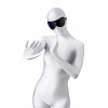 VipMarketim Anonymo Bdsm Maske , Pu Deri, Siyah, 24 Cm