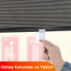 VipMarketim Araba Araç içi Katlanabilir Araç Oto Ön Cam Güneşlik Branda 40x125cm-(5775)