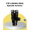 VipMarketim Araç İkili Bardak Tutucu Ayarlanabilir Genişlik 360° Döner Sistem