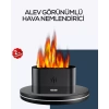 VipMarketim Aromatik Oda Kokusu Difüzörü Alev Tasarımlı LED Işıklı Nemlendirici