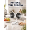 VipMarketim Ayarlanabilir Çift Fan Başlıklı Şarjlı Masa Vantilatörü
