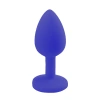 VipMarketim Backpart Taşlı Silikon Anal Tıkaç - Mavi
