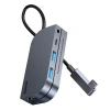 VipMarketim BASEUS Bending Angle No.7 Çok fonksiyonlu 6 Port Type-C Hub (CAHUB-CWJ0G)-(5775)