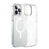 VipMarketim Baseus Crystal iPhone 13 Pro Magsafe Silikon Kılıf + Tempered Ekran Koruyucu Set-(5775)