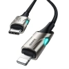 VipMarketim Baseus Fish eye Type-C PD18W Hızlı Şarj Kablo İPhone 12 11-11 Pro-XR 8-7 Usb Şarj Kablosu-(5775)