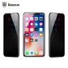VipMarketim Baseus İPhone 11 Pro Max- XS Max 3D Anti-Peep Privacy Gizlilik Cam Ekran Koruyucu-(5775)