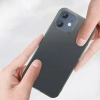 VipMarketim Baseus İPhone 12 Mini 5.4 Comfort İnce Şeffaf Kılıf Matte PP Kılıf-(5775)