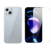 VipMarketim Baseus iPhone 15 Schott Serisi Şeffaf Silikon Kılıf + Tempered Ekran Koruyucu Set-(5775)