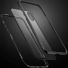 VipMarketim Baseus İPhone Xs Max Arkası Cam Manyetik Metal Frame Kılıf-(5775)