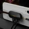 VipMarketim Baseus L47 3in1 2X iPhone Lightning başlık Ve 3.5mm Kulaklık Çıkışlı Şarj Adaptörü-(5775)