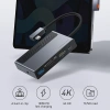 VipMarketim Baseus Magic Çok Fonksiyonlu Klipsli Type-C HUB 6in1 (USB3.0+SD+TF+HDMI+Type-C+3.5mm) Adaptör Çoklay-(5775)