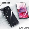 VipMarketim Baseus Simple Case Samsung Galaxy S20Ultra Şeffaf Silikon Kılıf-(5775)