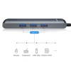VipMarketim Baseus Usb Type C 6in1 HDMI 3x USB 3.0 RJ45 Çoğaltıcı Adaptör-(5775)