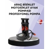 VipMarketim Basınç Saatli Ayak Pompası Bisiklet ve Araç Uyumlu