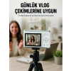 VipMarketim Beyaz 4K Dijital Kamera 2.4 İnç HD Ekran ve LED Flaşlı