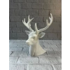 VipMarketim Beyaz Geyik Biblo 23 cm Dekoratif Modern Tasarım