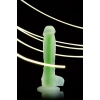 VipMarketim Beyond Dick Glow Gece Parlayan Dildo, Silikon, Şeffaf, 18 Cm