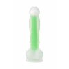 VipMarketim Beyond Dick Glow Gece Parlayan Dildo, Silikon, Şeffaf, 18 Cm