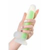 VipMarketim Beyond Dick Glow Gece Parlayan Dildo, Silikon, Şeffaf, 18 Cm