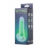 VipMarketim Beyond Dick Glow Gece Parlayan Dildo, Silikon, Şeffaf, 18 Cm