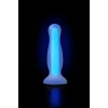 VipMarketim Beyond Kyle Glow Gece Parlayan Anal Plug , Silikon, Şeffaf, 10 Cm
