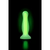 VipMarketim Beyond Mortimer Glow Karanlıkta Parlayan Anal Plug, Silikon, Şeffaf, 12,5 cm